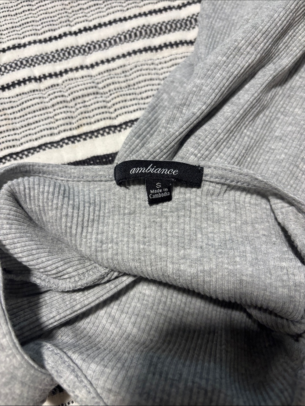 Gray Ribbed Tank Dress - Picture 3 of 3